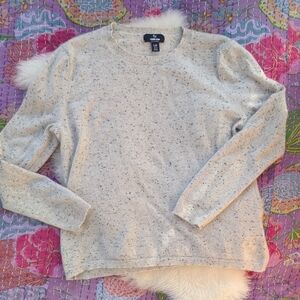 GAP Speckled Cream Sweater